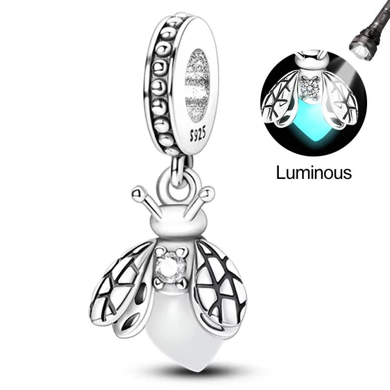 Charms Perlen Kupferrosa Parfümflasche Buchstabe Leuchtendes Glühwürmchen Tarotkarte Perlen Passend für DIY Armbänder Schmuck
