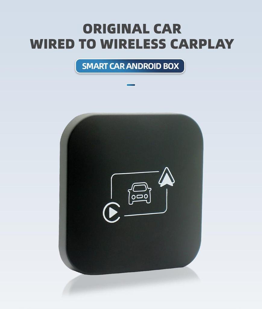 Dual-Channel Wired to Wireless CarPlay & Android Auto AI Box