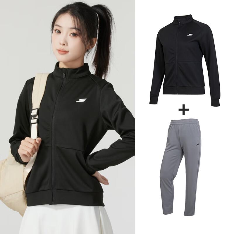 Skechers Women s Stand-Collar Tracksuit M