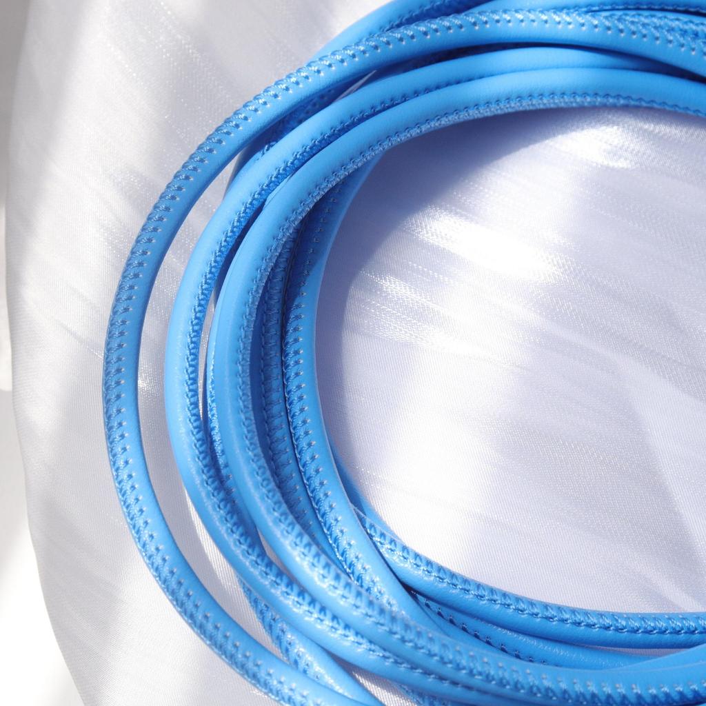 PU Leather Round Handle Strap with Lock Edge Stitching - DIY Traction Weaving Ornament E18