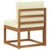 Outdoor Center Sofa Solid Acacia Wood