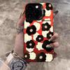Cross Black & White Floral Silver Shell Case for Apple 17/16/14 Pro, 15 Pro Max, 13/12/11X
