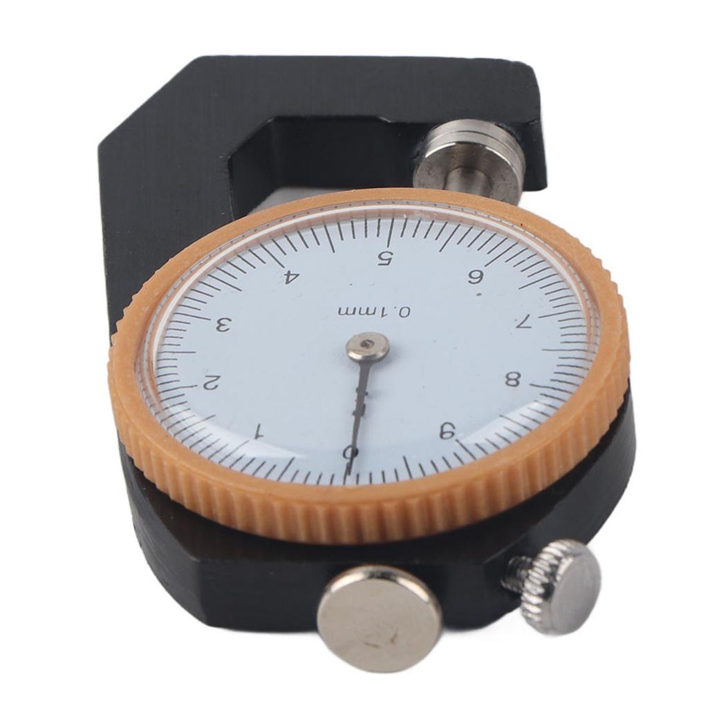 0~10mm Tykkelsesmåler Flatt Hode Tykkelsestester Tykkelsesmåling Ur 0.1mm