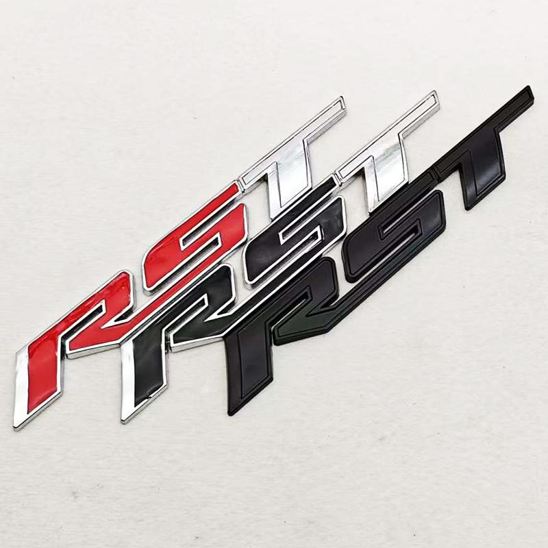 3D Metal Car Sticker Logo RST Emblem Fender Side Rear Trunk Badge For Chevrolet Silverado Tahoe Suburban Traverse Accessories
