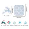 Silicone Moulds Jewellery Casting Supplies Snowflake Deer Earring Pendant Molds