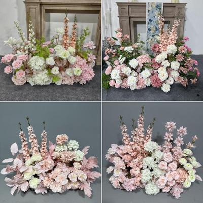 Zartrosa Hochzeitsblumendekorationen – Künstliche Hochzeitsblumenarrangements für Verlobungs- und Bankettsäle