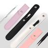 Protective Sleeve Cover for Cuticle Pusher Dead Skin Remover Tool, PU Leather Case for Nail Art Eyelash Tweezers Storage Bag