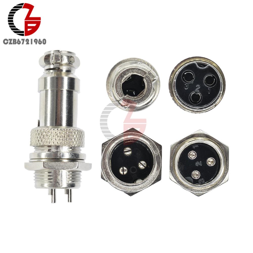 1Pair GX12 GX16 GX20 2/3/4/5/6/7/8/9/10/12/14/15Pin 16mm Male Female Aviation Connector Screw Plug Panel Mount Circular Socket