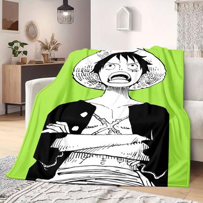 OnePiece Anime Flannel Blanket Warm,Comfortable,Suitable for Bedrooms,Sofas,Beds,Chairs,Picnics,Travel