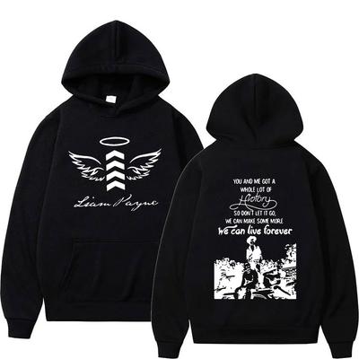 Singer Liam Payne We Can Live Forever 2024 Album Hoodie Men's Hip Hop Fashion Gothic Pullover Sweatshirt Y2k Unisex Streetwear