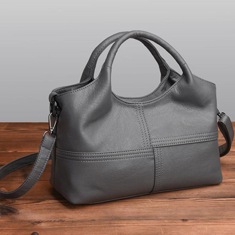 Hochwertige Damentasche, weiche PU-Lederhandtasche, Damen-Umhängetasche, solide Umhängetasche