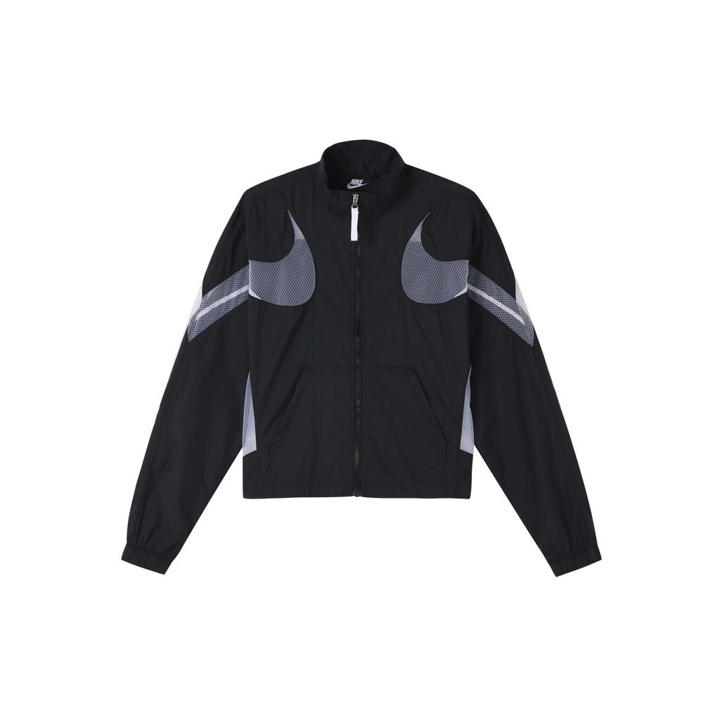 Nike Sportovní tkaná bunda se stojáčkem Dámská bunda Černá CZ8285-010