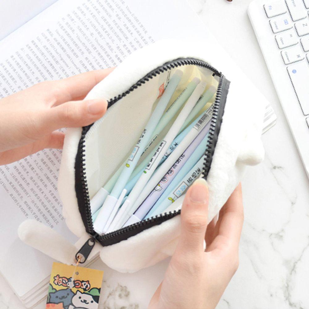 Makeup Organizer Handbook Bag Cosmetic Cases Cat Pencil Bags Plush Pencil Bag Stationery Organizer