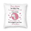 Mummy In Your Tummy Square Pillowcase Polyester Linen Velvet Creative Decor Throw Pillow Case Home Cushion Case