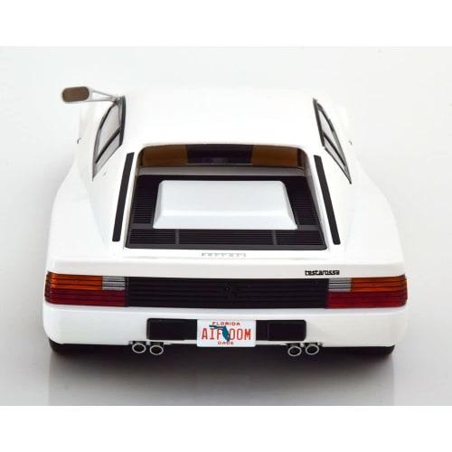 KK-Scale 1/18 Scale Ferrari Testarossa 1984 White US Specification (Miami Vice) Ferrari Testarossa Monospecchio White US Version (KKDC180502)