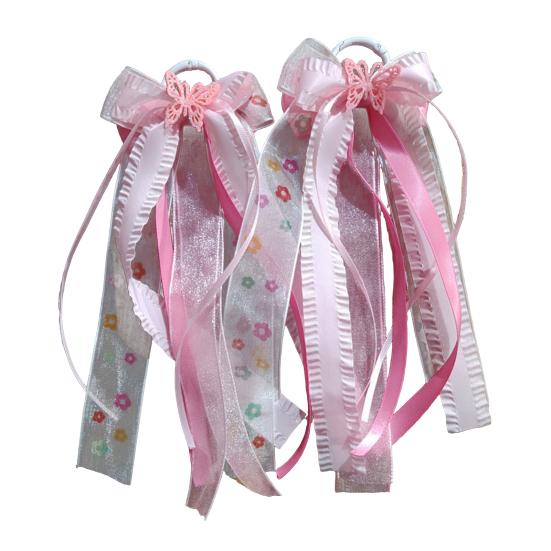 2 Pcs 2Pcs Ribbon Bow on Design Satin for Women