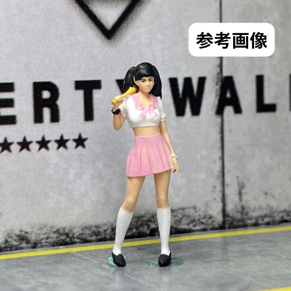 Moreart 164 Miniature Figure & Motorcycle Set MO222185 Model Girl Model Diorama Miniature Car [Used]