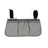 5 Colors Wheelchair Side Organizer Bag Multi Pockets Armrest Storage With Zipper