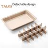 Brownie Pan with Removable Dividers Rectangle Food Grade Stainless Steel Chocolate Cake Muffin Baking Tray Sheet Cutter Bakeware