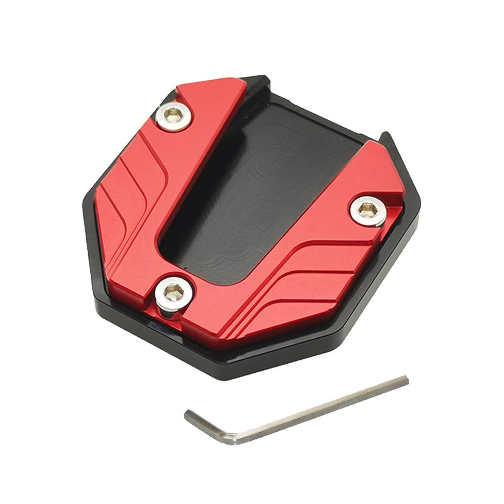 Motorcycle Bike Kickstand Extender Foot Side Stand Extension Foot Pad Support Enlarger Scooter Moped Foot Pad Aluminum Alloy