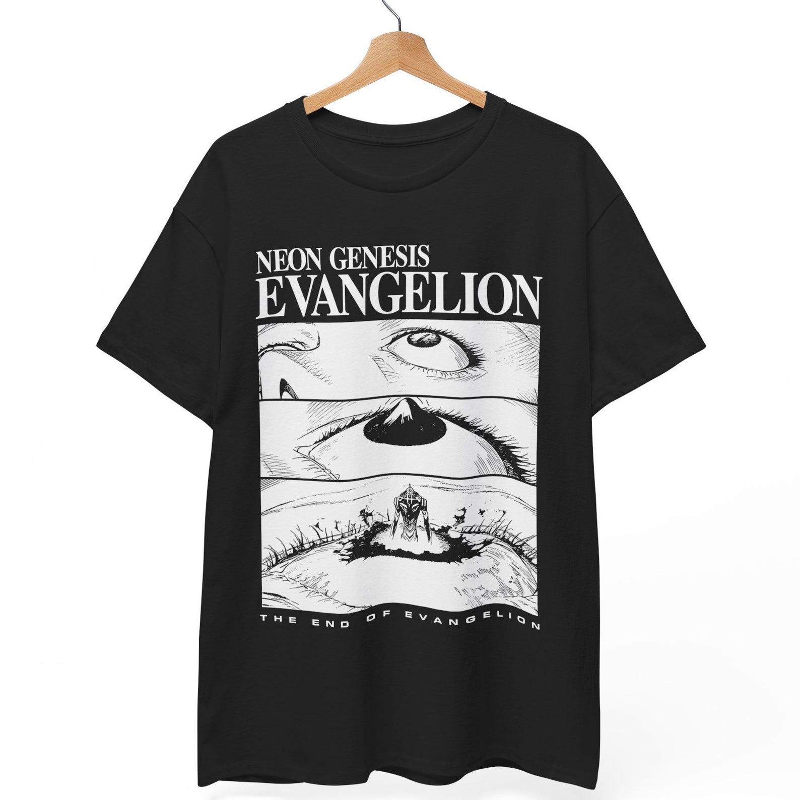 End of Evangelion T-Shirt, Anime Manga Graphic Tee S