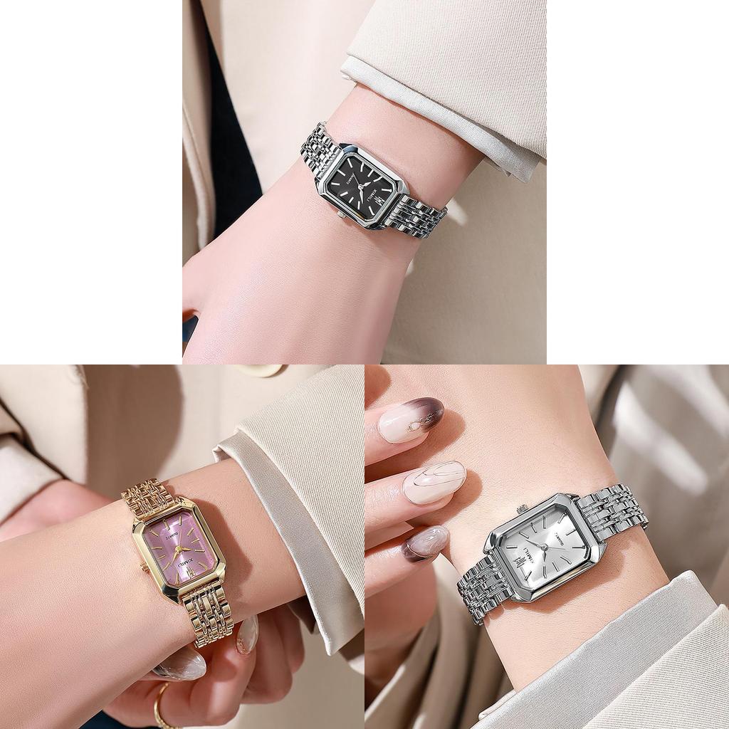 Ladies Square Fashion Watch With Quartz Movement For Casual Wear