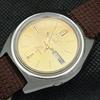 USED JAPAN SEIKO 5 AUTOMATIC 7009A MENS OLD ORIGINAL DIAL WATCH a416126-2 R10621f-a416126