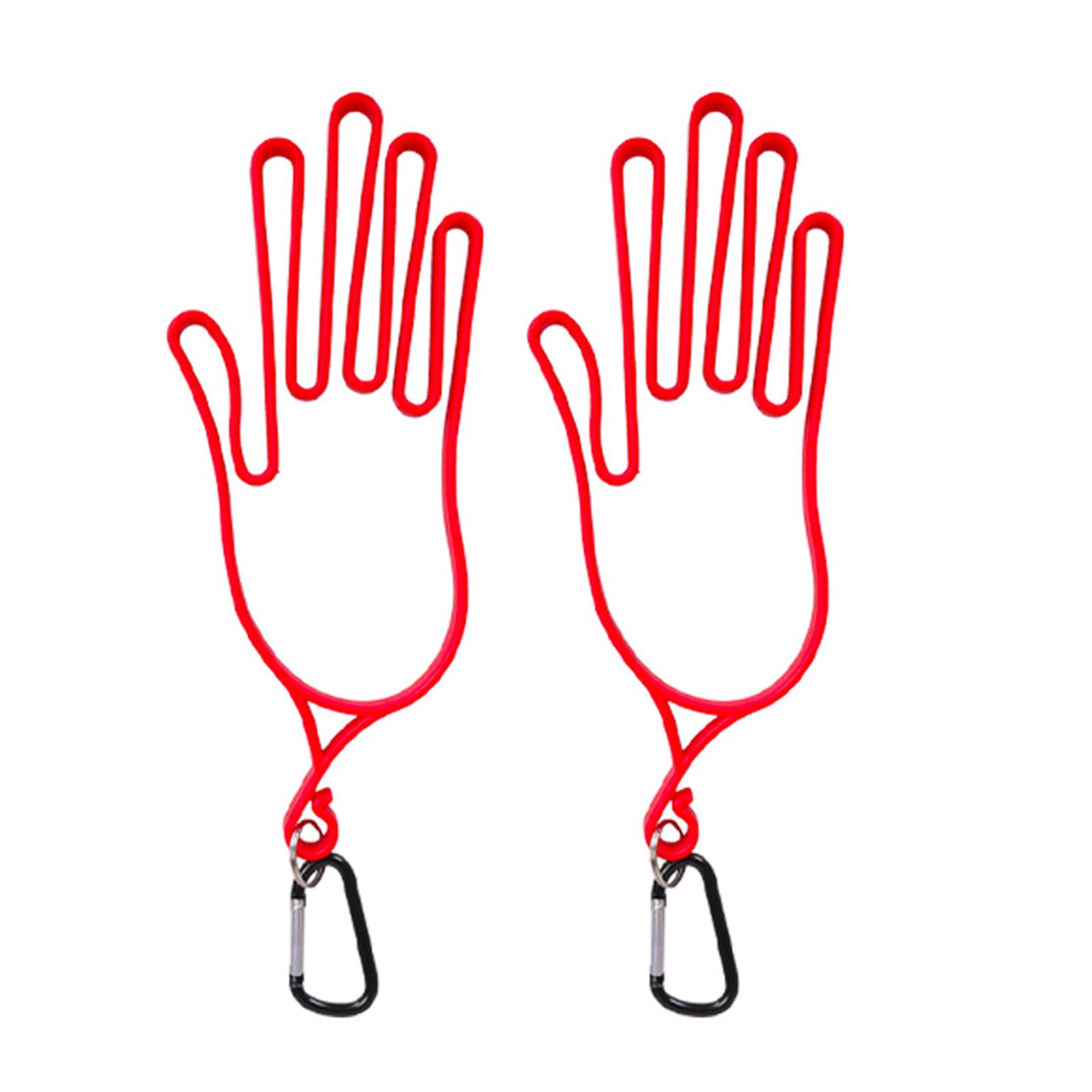 2 шт. держатель для гольф-перчаток, растяжитель для гольф-перчаток с крючком для сумки для гольфа, вешалка-держатель для гольф-перчаток, сушилка-формодержатель красный