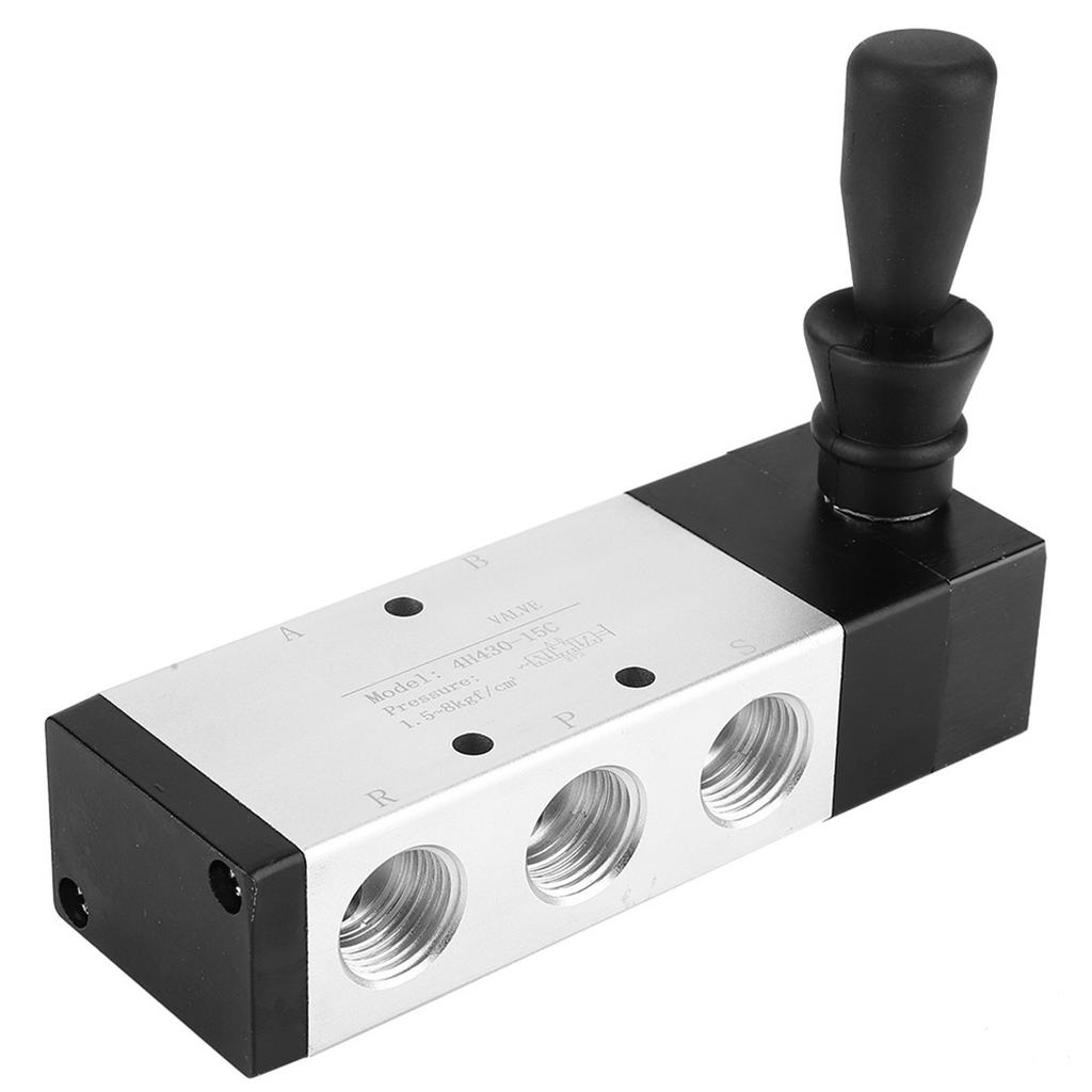 Pneumatic Manual Control Valve 5 Port 3 Position Hand Lever Valve 0.0.8Mpa (4H230C-08)