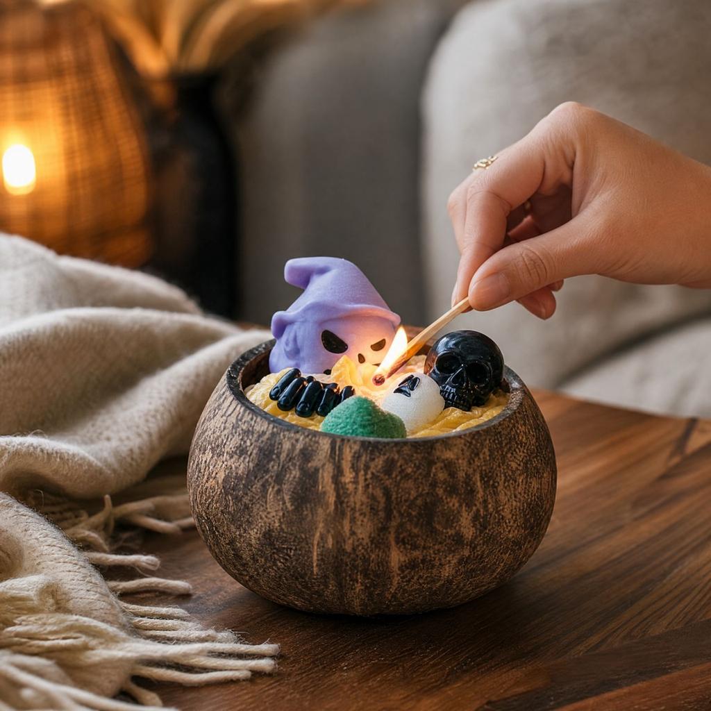 Halloween Scented Candle in, Low Temperature Melting, Creative Shape Party