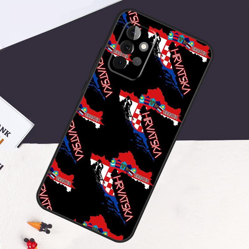Croatia flag Case For Samsung Galaxy A54 A34 A14 A53 A13 A33 A73 A12 A22 A32 A52 A52S A51 A71 A50 Cover Coque