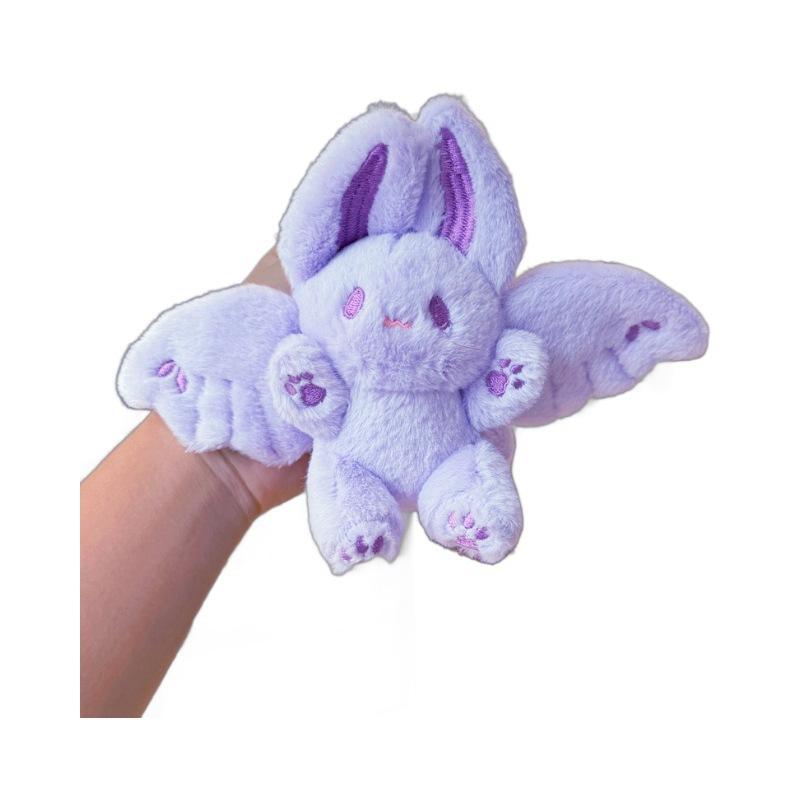 15cm Kawaii Bat Rabbit Plush Toys Cute Bat Rabbit Plush Pendant Keychain Backpack Decor Plushies Stuffed Animals Doll Kids Gift