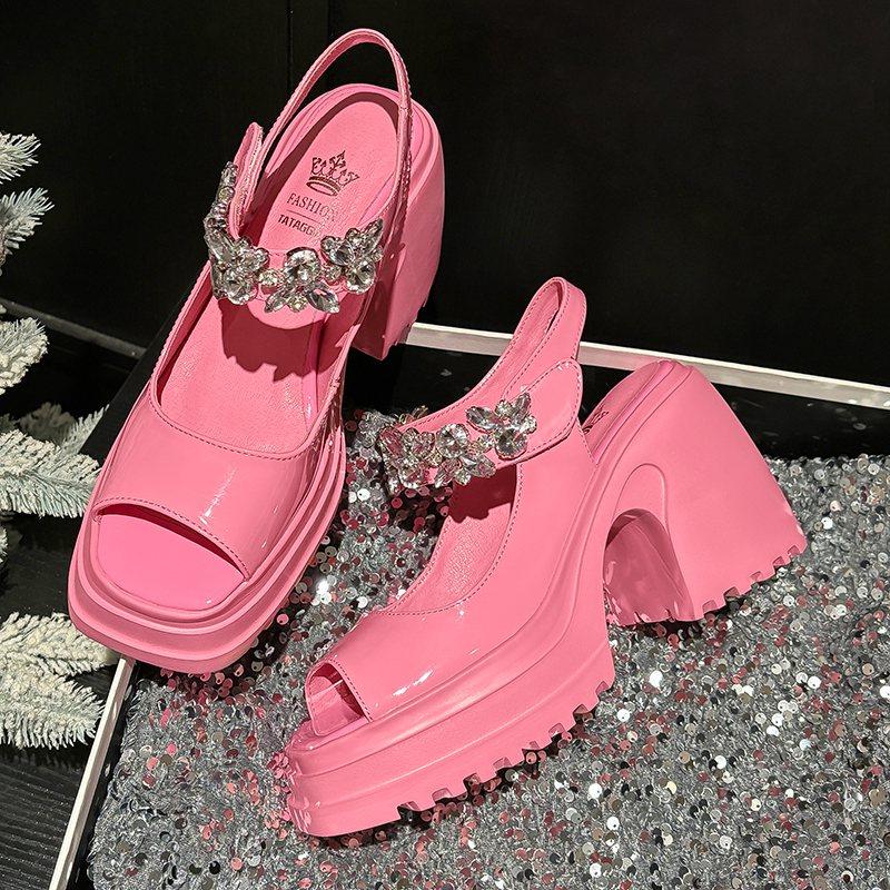 Krazing Pot из коровьей кожи с открытым носком — фото 18