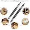 1pc Spring Tool Hammerless Nail Set Center Holes Punch Spring Loaded Marking Metal Woodwork Drill Bit Door Pin Removal Tool