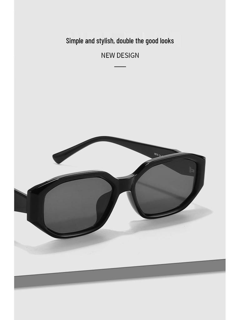 Unisex Trendy Runway Street Style Sunglasses - Small Metal Frame