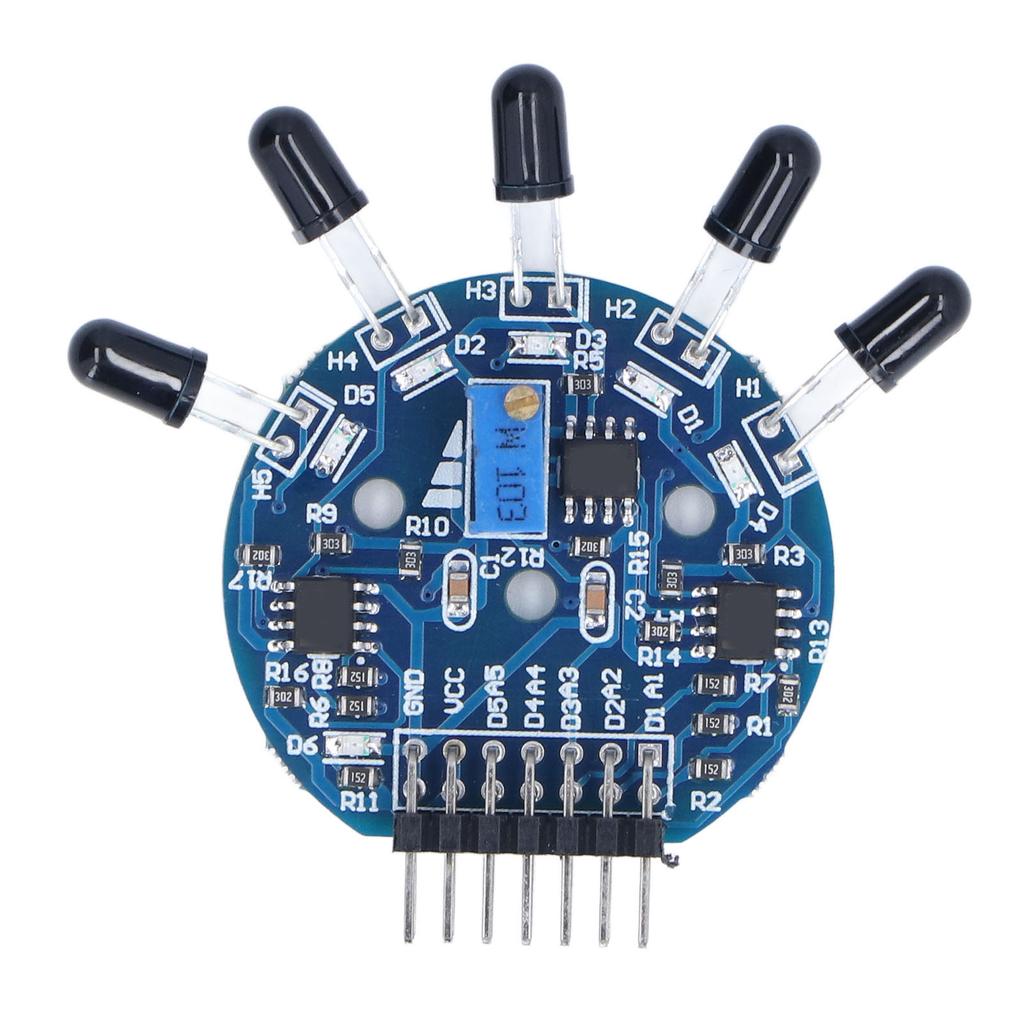 Módulo Sensor de Llama de 5 Vías Placa Sensor de Extintor de Fuego con Indicador Salida Digital Analógica