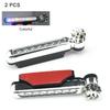 1-2pcs Wind Powered LED Car DayTime Lights Creative Auxiliary Running Lights Rotation Fan Lamp Automobile Day Time Headlights