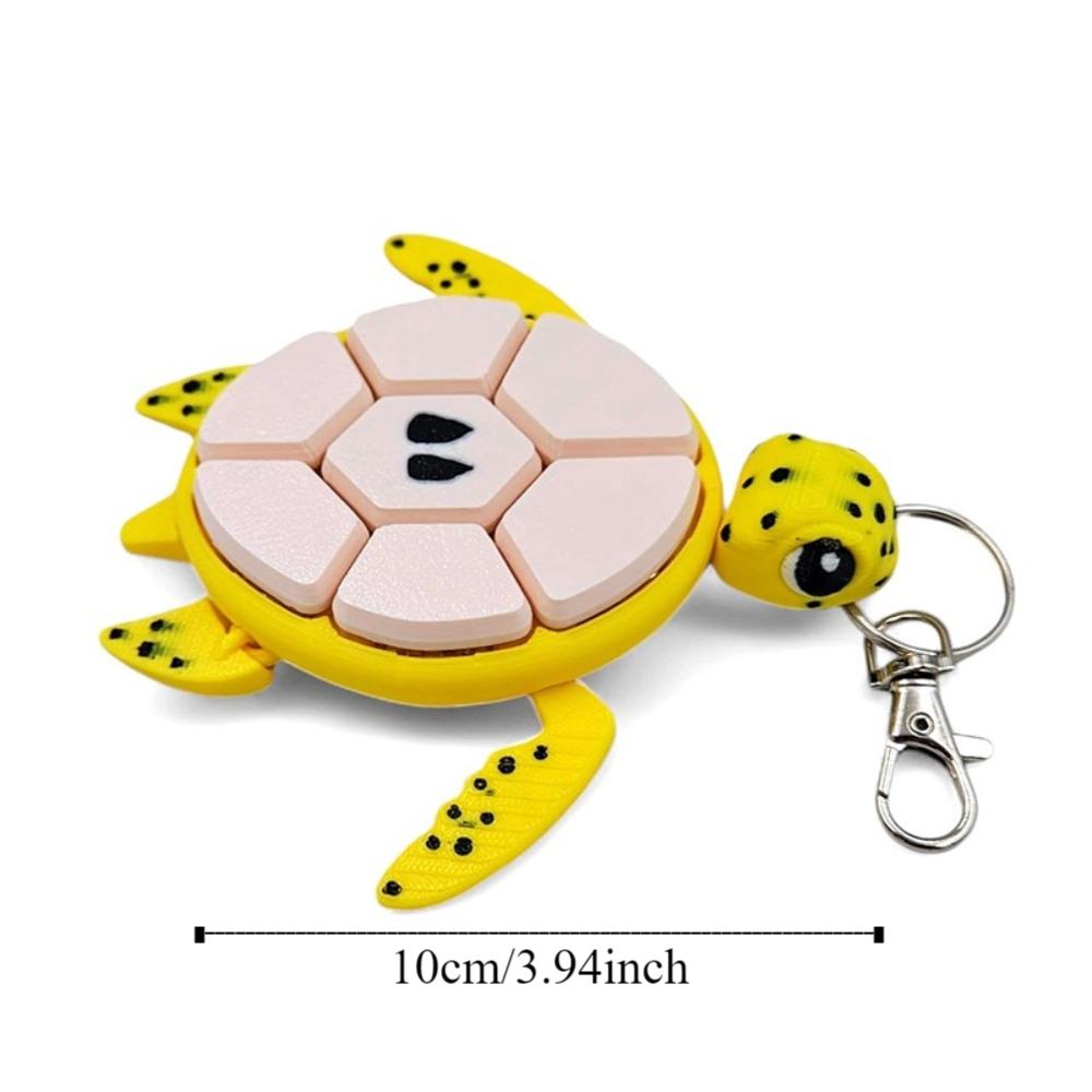 Mechanical Key Turtle Fidget Clickers Keychain Clickers Sensory Key Ring Toy  Kids Gifts