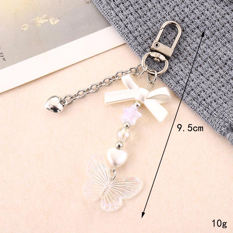 Handmade Colorful Bow Pendant Phone Case Keychain Lanyard Charm