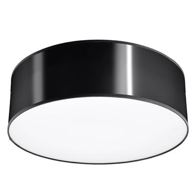 Plafon Sufitowy Okrągły Czarny Ø25 Arena 1Xe27 15W Sl.0127 Sollux Lighting