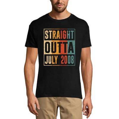 Men's T-Shirt Vintage Straight Outta July 2008 - Gift for 13th Birthday Gift Tee Shirt