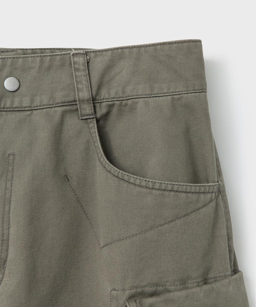 Bellie Archive Sector Cargo Pants - Washed Khaki