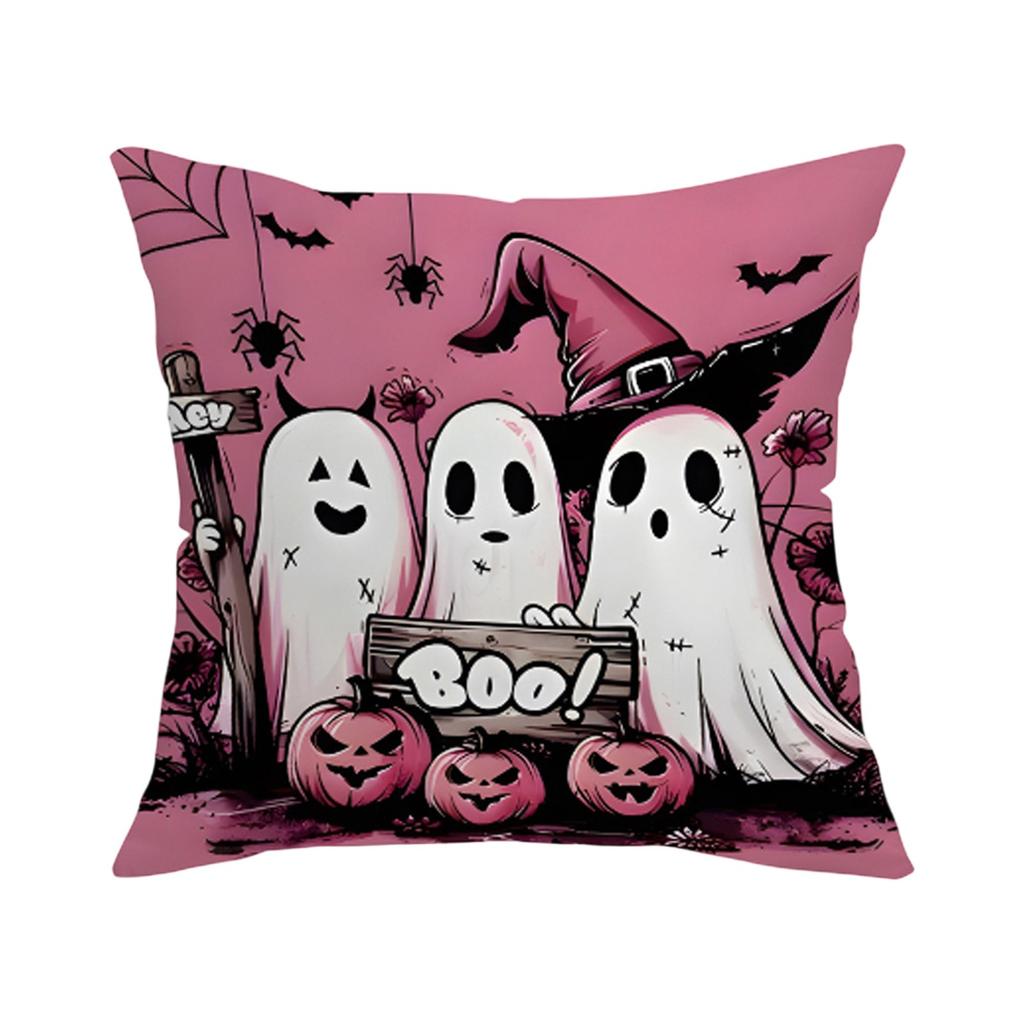 Halloween Festival Decoration Living Room Sofa Cushion Pillow Cover Offices Waist Pillow Cover (excluding Core)