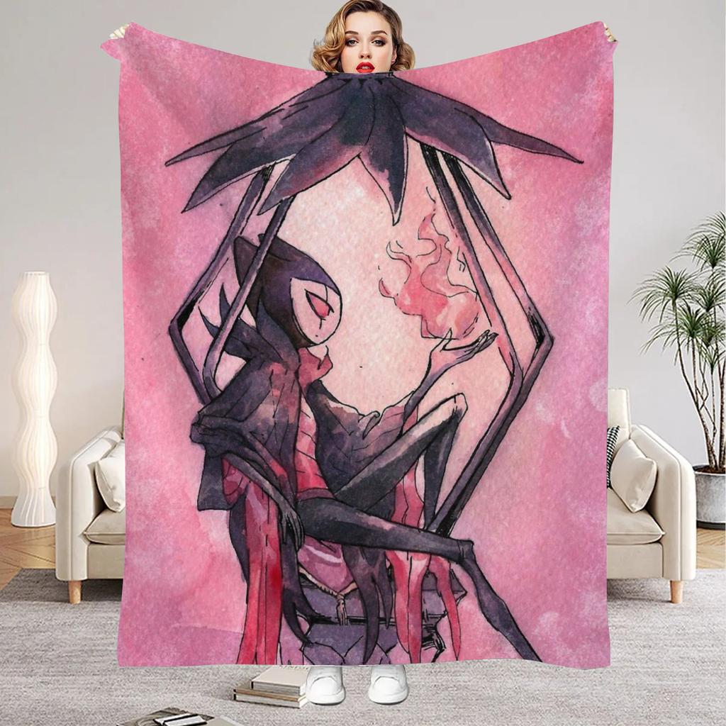 Hollow Knight Blanket Cartoon Game Printed Flannel Blanket for Home Living Room Bedroom Decor New Year Christmas Gift for Fans