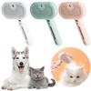 3 In 1 Cat Steam Brush with Release Button Cat Grooming Brush Pet Brush Pet Hair Cleaning Brush Comb for Cats Dogs Small Animals
