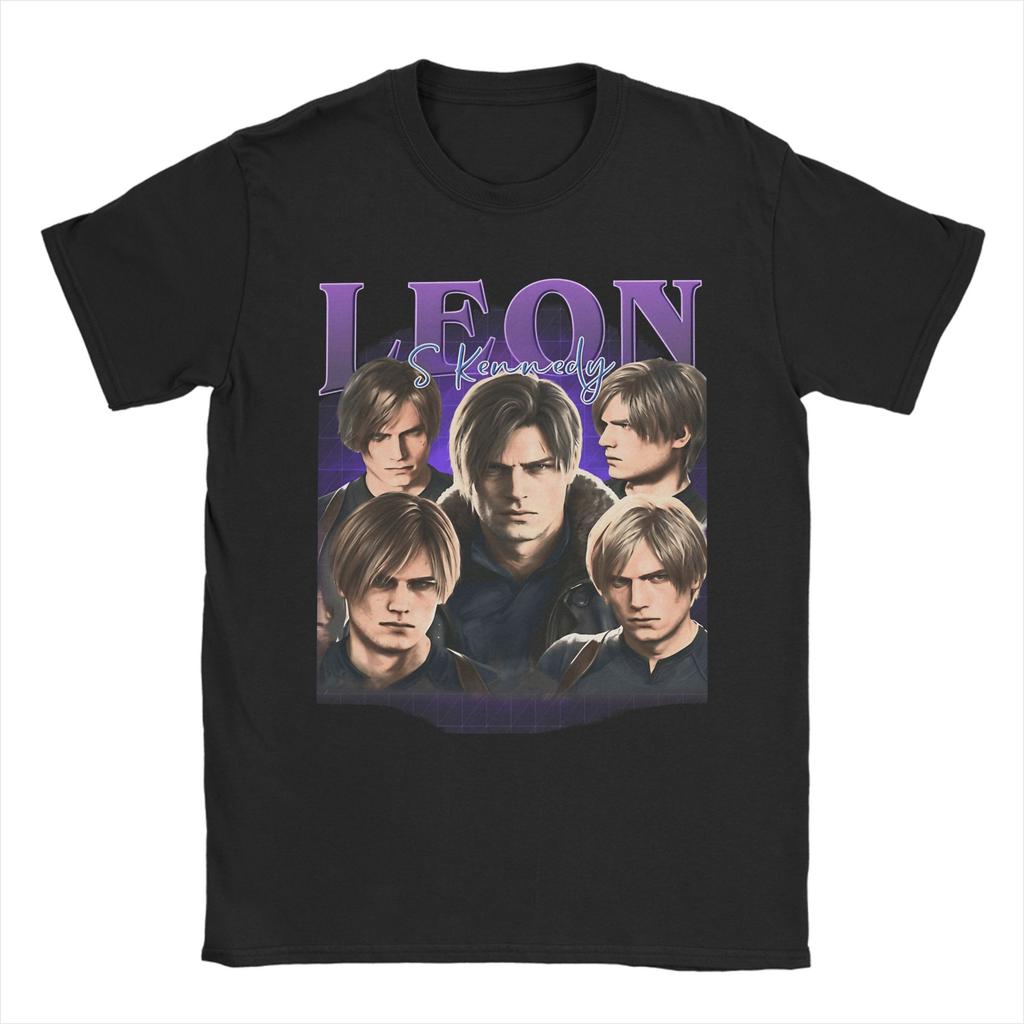 Leon Kennedy RE9 Cotton T Shirt For Adult Summer Y2K Basic T Shirts Comfortable Hip Hop Tee Shirt Oversize Loose Tops