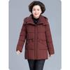 Verdickte, mit Baumwolle gefütterte Winterjacke für Frauen mittleren Alters, langer Daunenmantel für zusätzliche Wärme