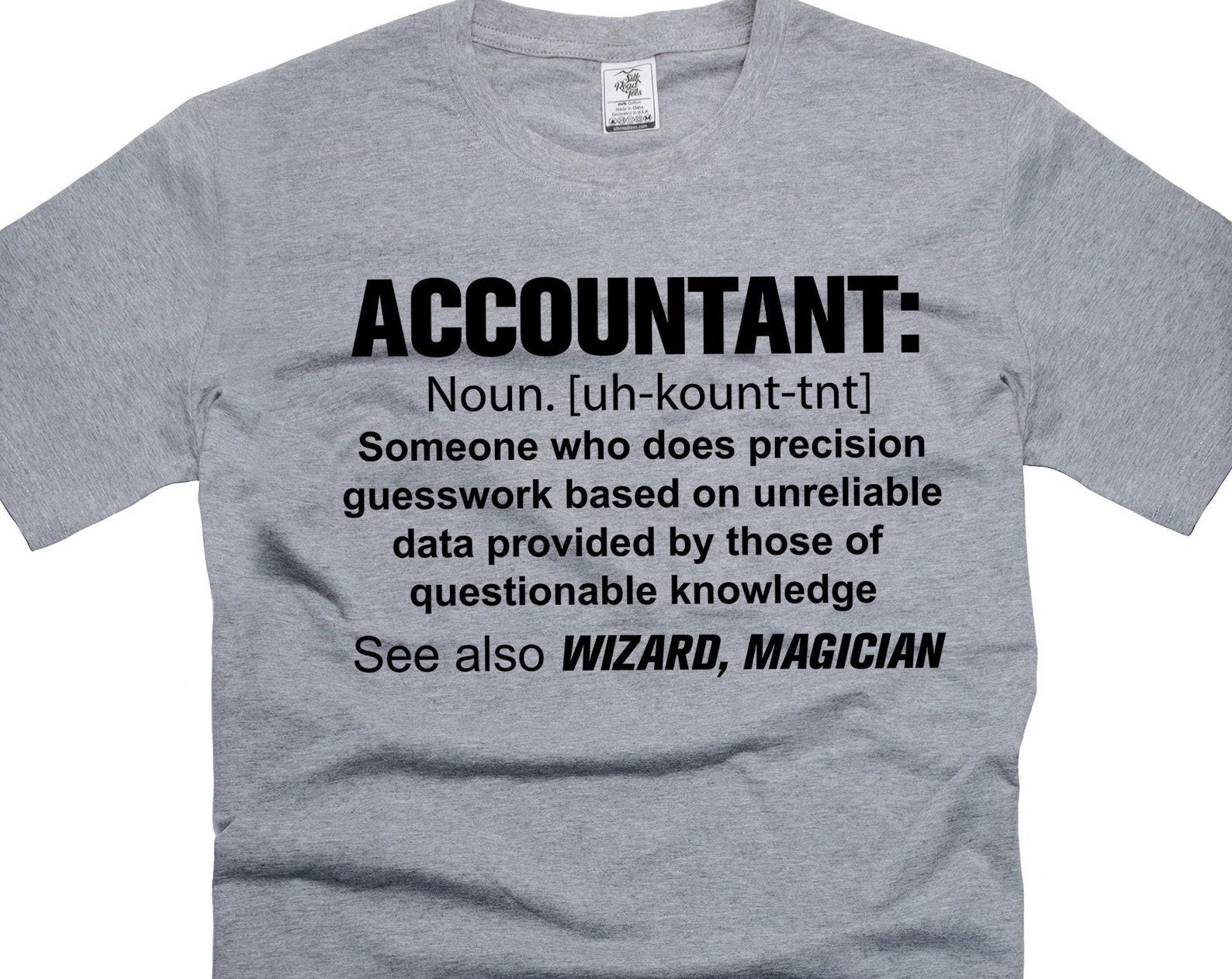Funny Accountant Definition T-Shirt: CPA Gift Tee S