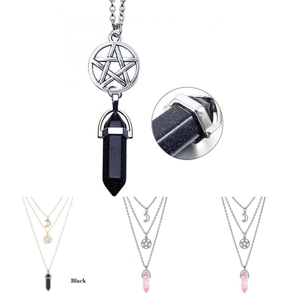 Necklace Geometric Modern With Alloy Moon And Star Charms Daily Decoration Wear