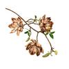 3pcs Artificial Magnolia Flower 3 Heads Large Magnolia Tree Branch for Wedding Home Decoration Outdoor Floral Arrangent